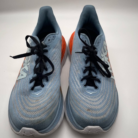Hoka Blue and Orange Running Shoes - Picture 1 of 5